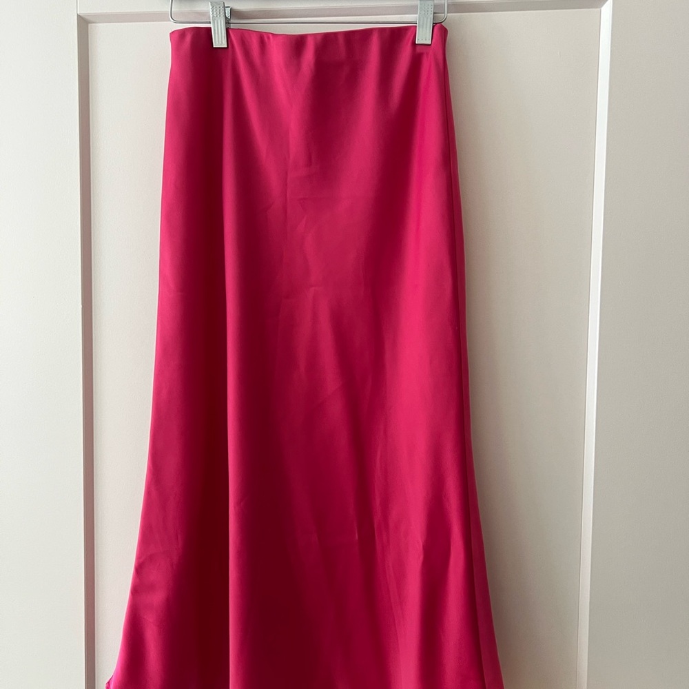 Elegant Hot Pink Slip Skirt